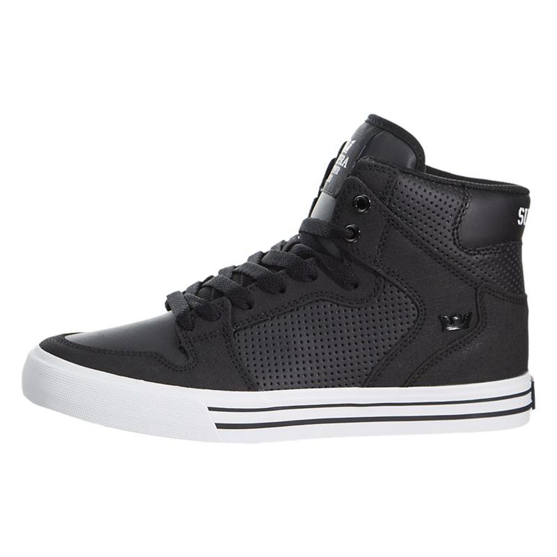 Zapatillas Altas Supra Argentina Mujer - VAIDER Negras (UYTHO-6509)